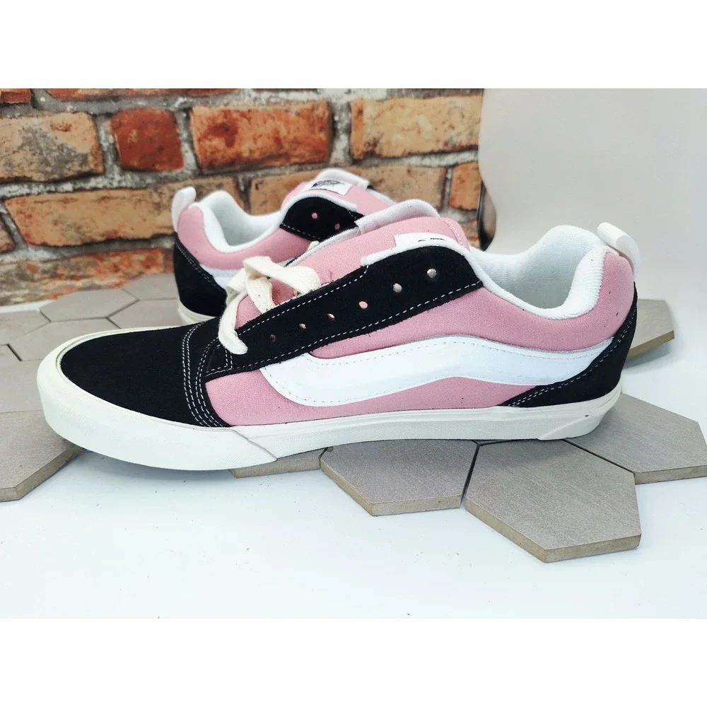 Vans Knu Skool Color Blocking Black Pink White Men Sz 12 Old Skool Chunky Skate